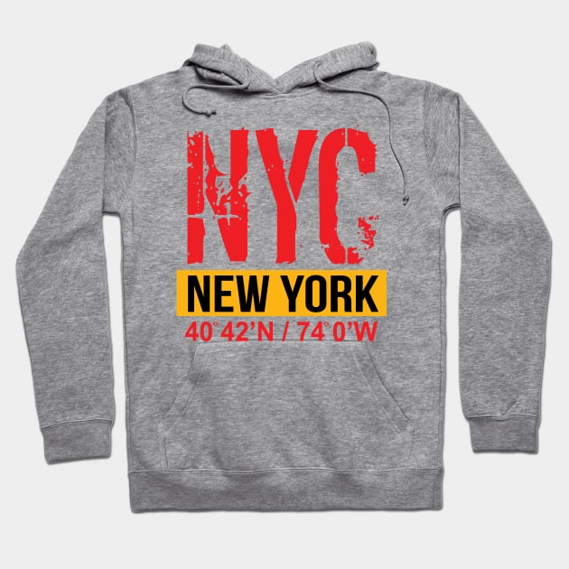 'New York City USA Flag NY' New York City Gift Hoodie by ourwackyhome
